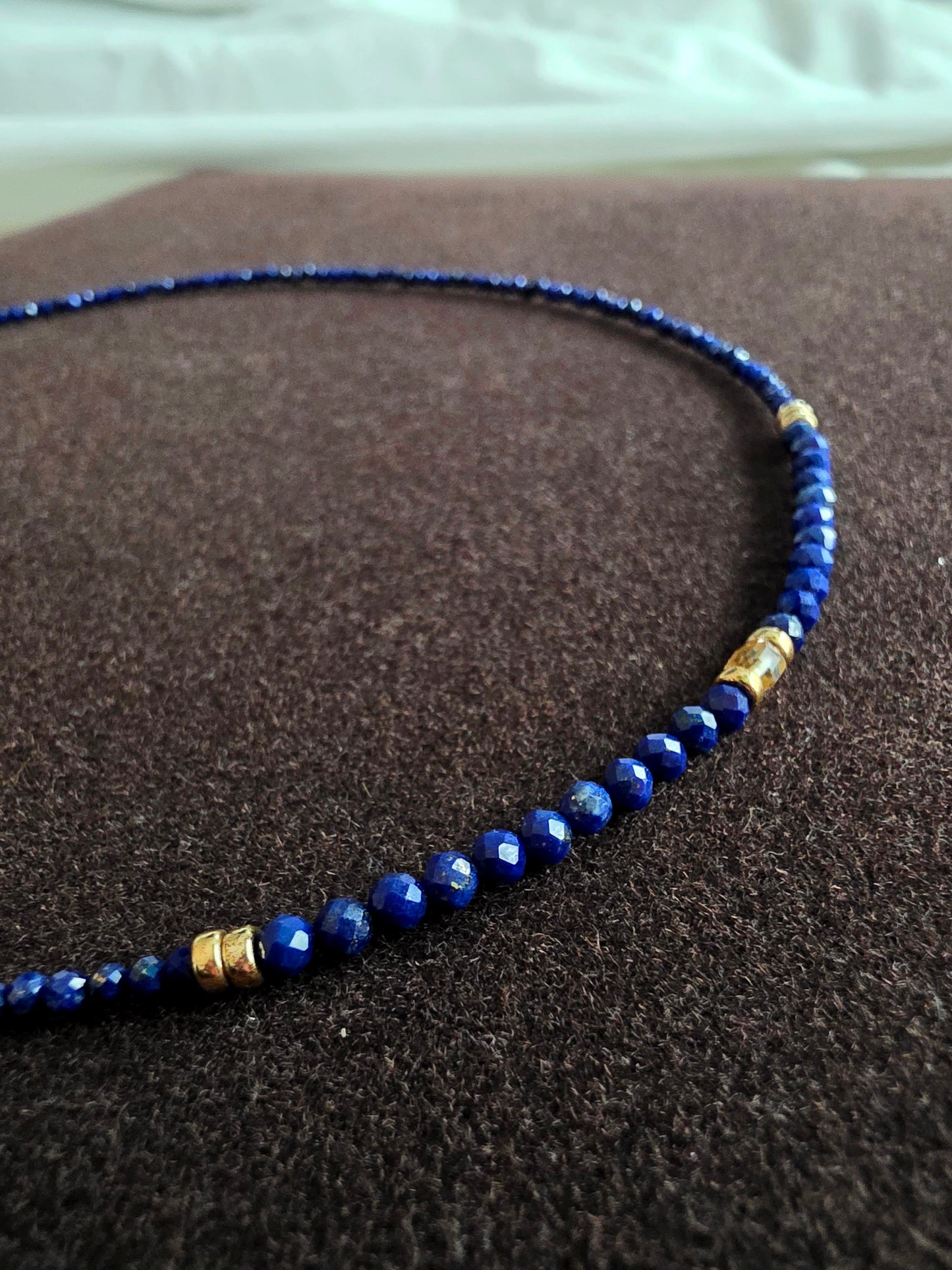 Lapis & Citrine Beaded Necklace