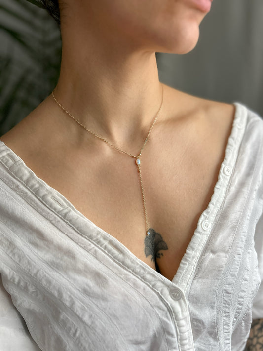 Sarah Opal Necklace
