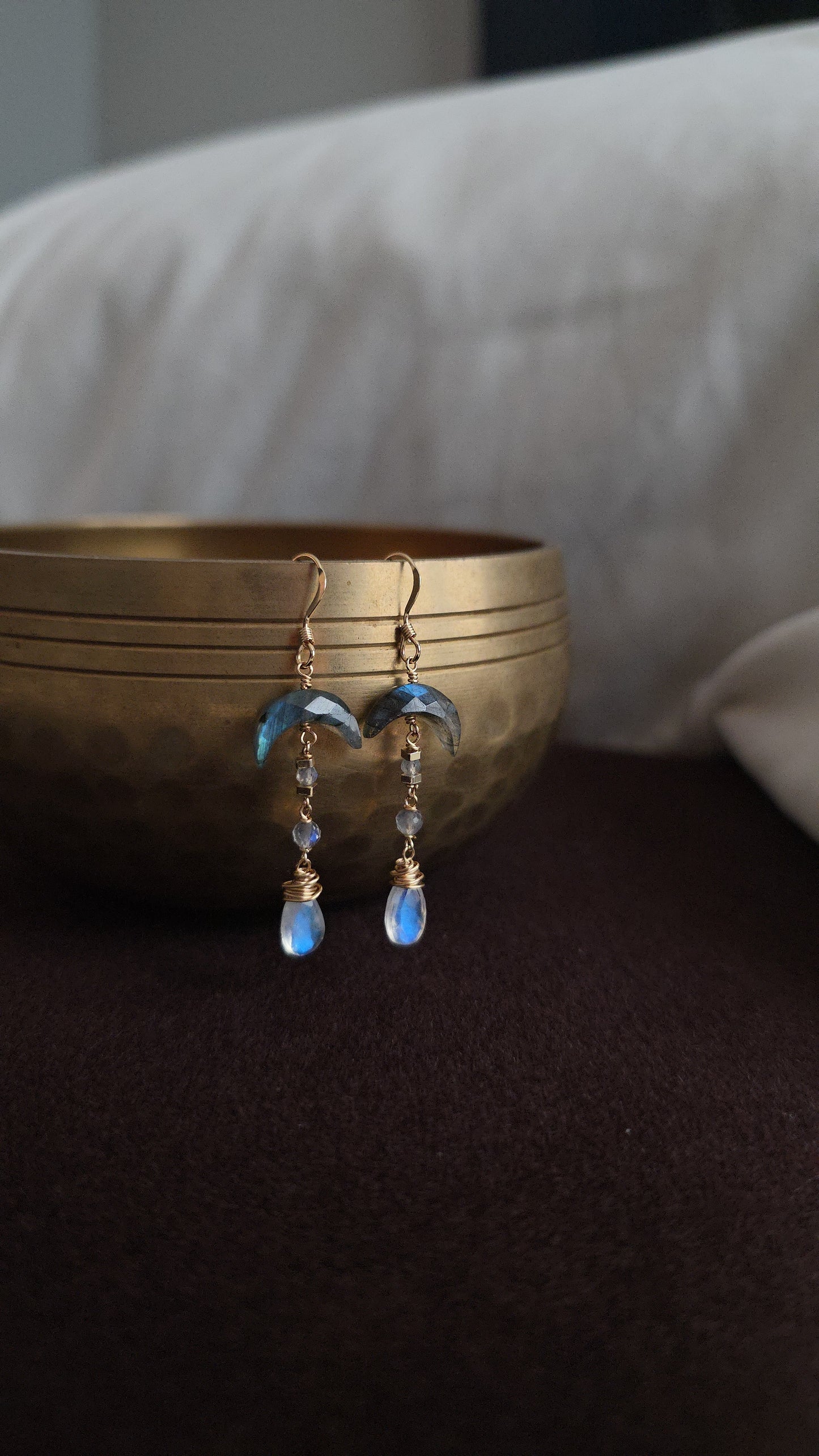 Moon Drop Earrings